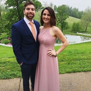 Azazie Ginger Bridesmaid Dress- Dusty Rose